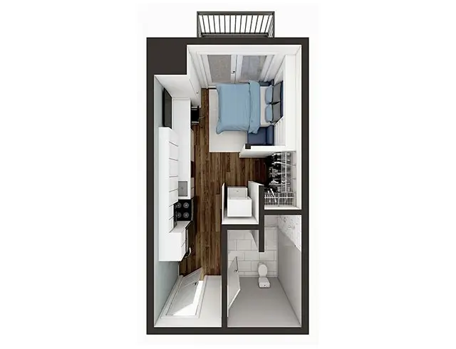 1008 S. 4th Studio Unit Sublet, SP27
